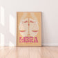 Libra Zodiac Print