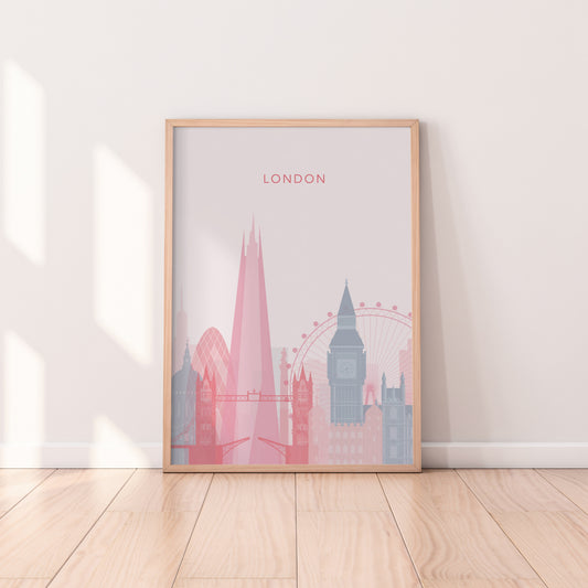 Minimalist London Travel Print