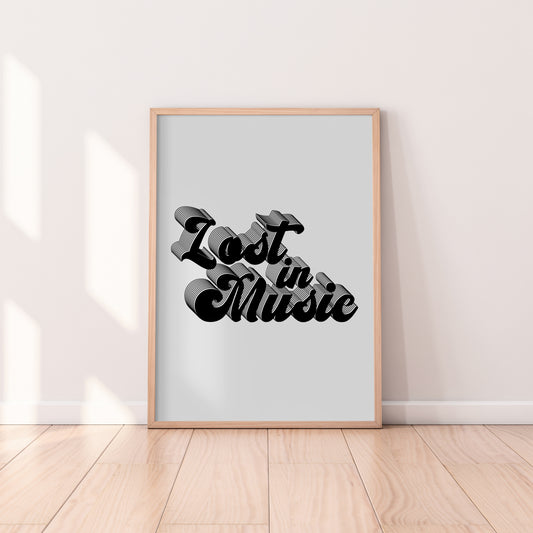 Lost In Music Print