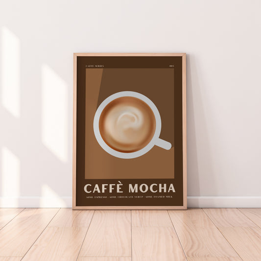 Retro Caffè Mocha Caffè Series Print