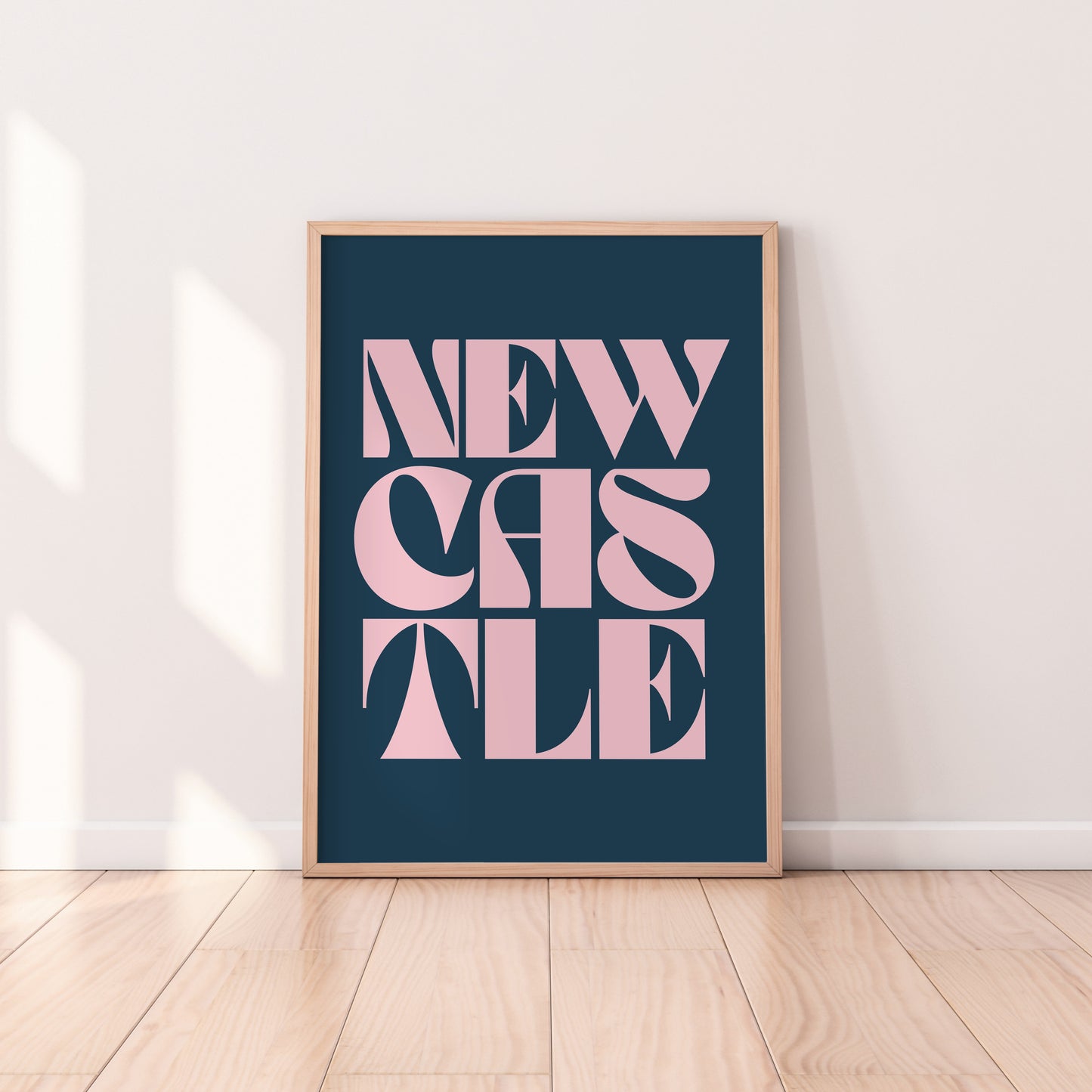 Newcastle Typography Statement Print