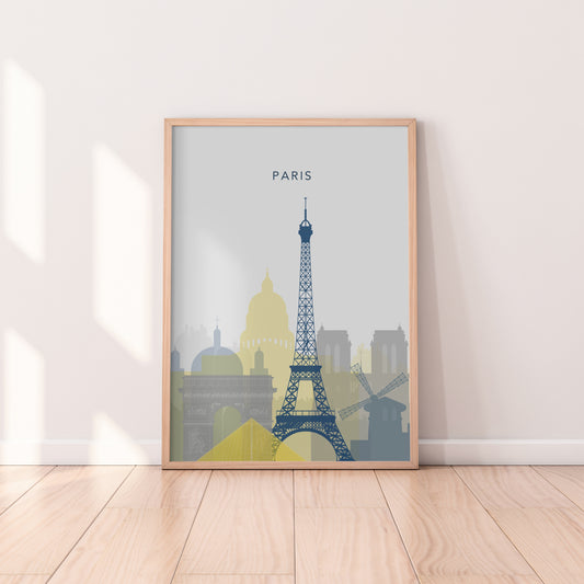 Minimalist Paris Travel Print