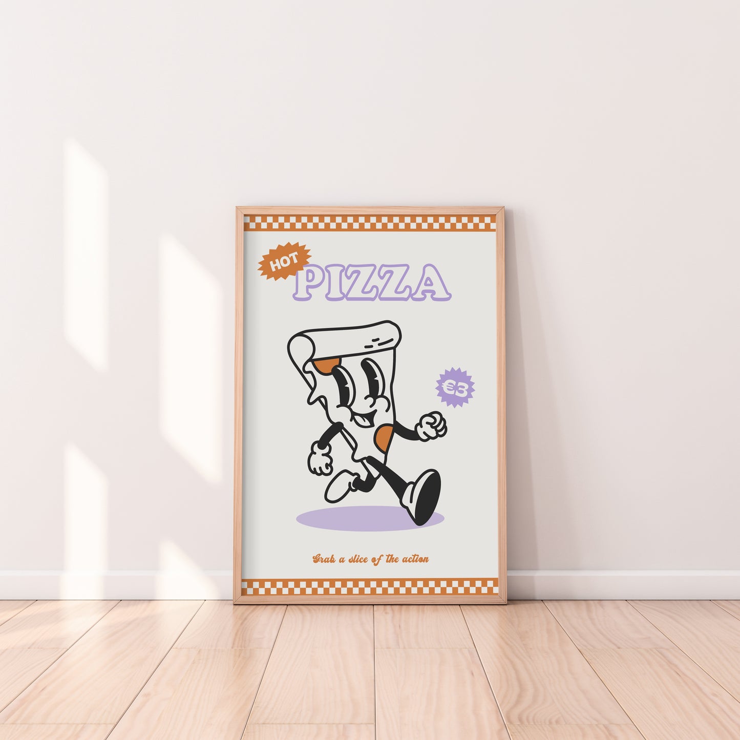 Retro Pizza Print