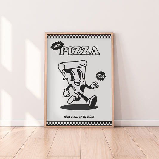 Retro Pizza Print