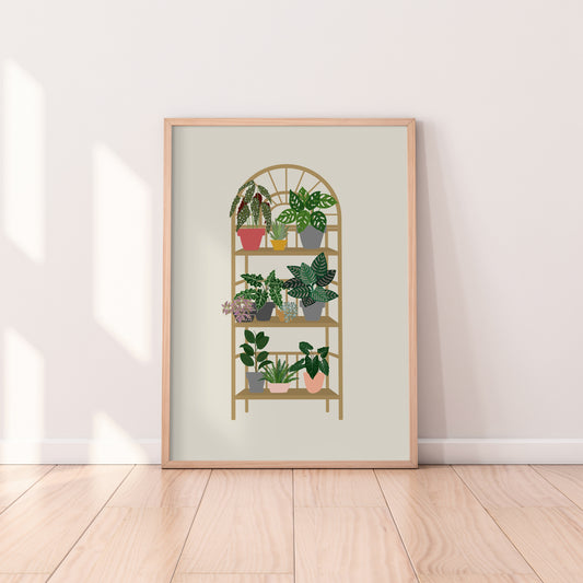 Boho Plant Shelf Print