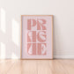 Prague Typography Statement Print