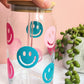 Smiley Face Design Glass Can Cup