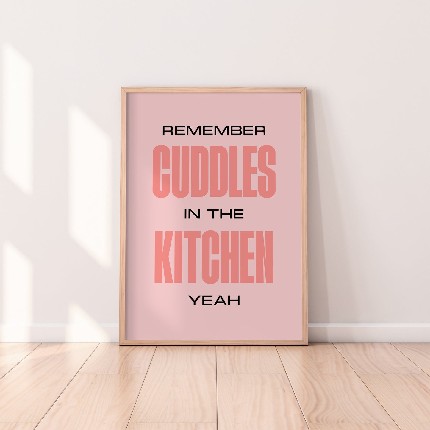 Cuddles In The Kitchen Print