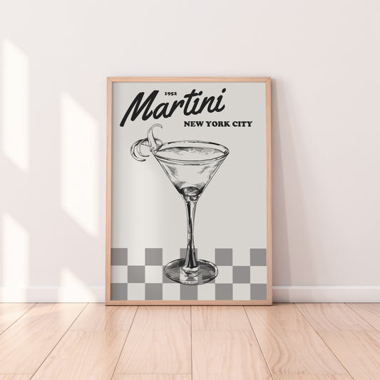 Retro Martini Print