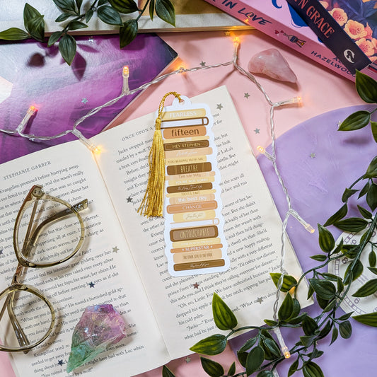 Taylor Swift Fearless Book Stack Bookmark With Tassel