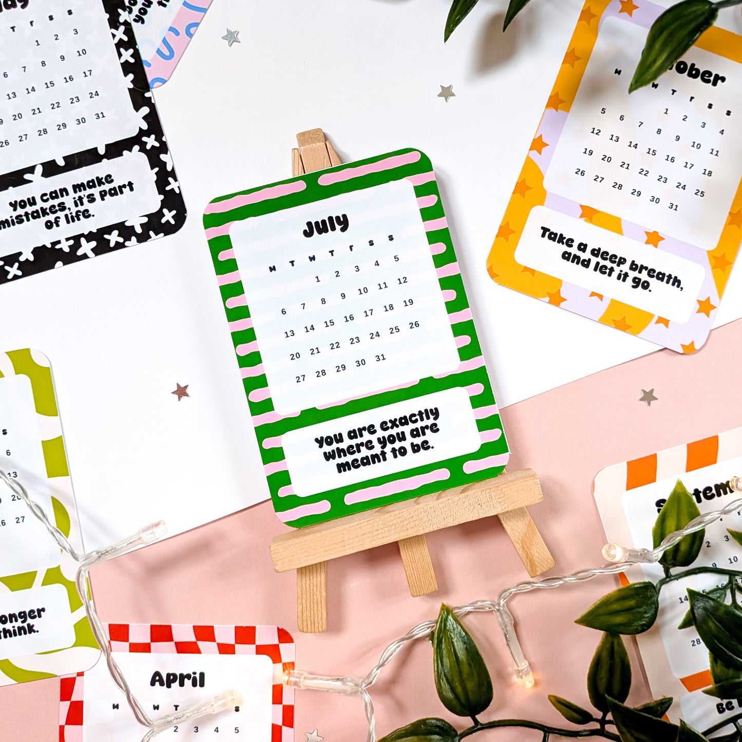 Mini Affirmation 2026 Desk Calendar