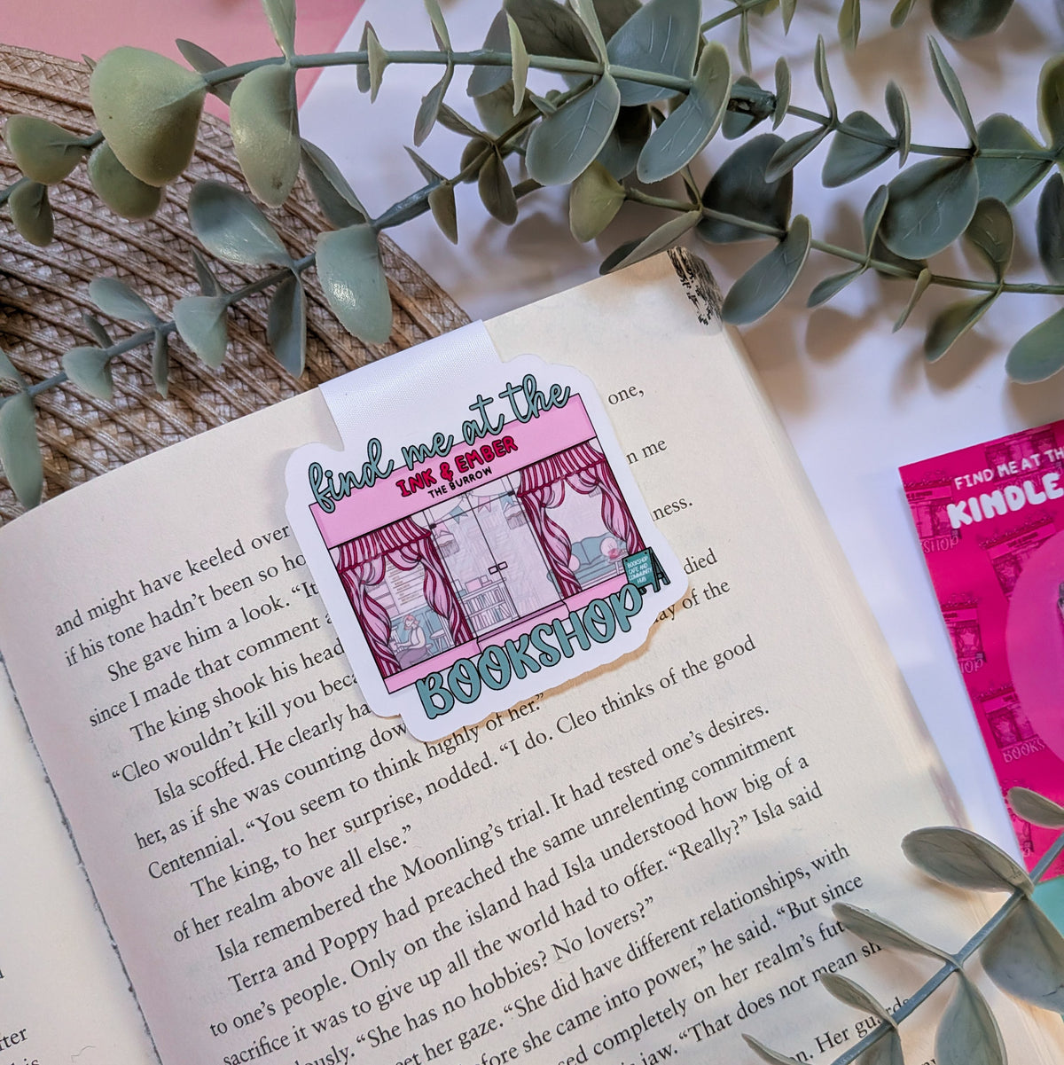 Find Me At The Bookshop 2.0 Magnetic Bookmark