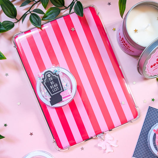 RIP To Be Read List Gravestone Magnetic Kindle/Phone Grip