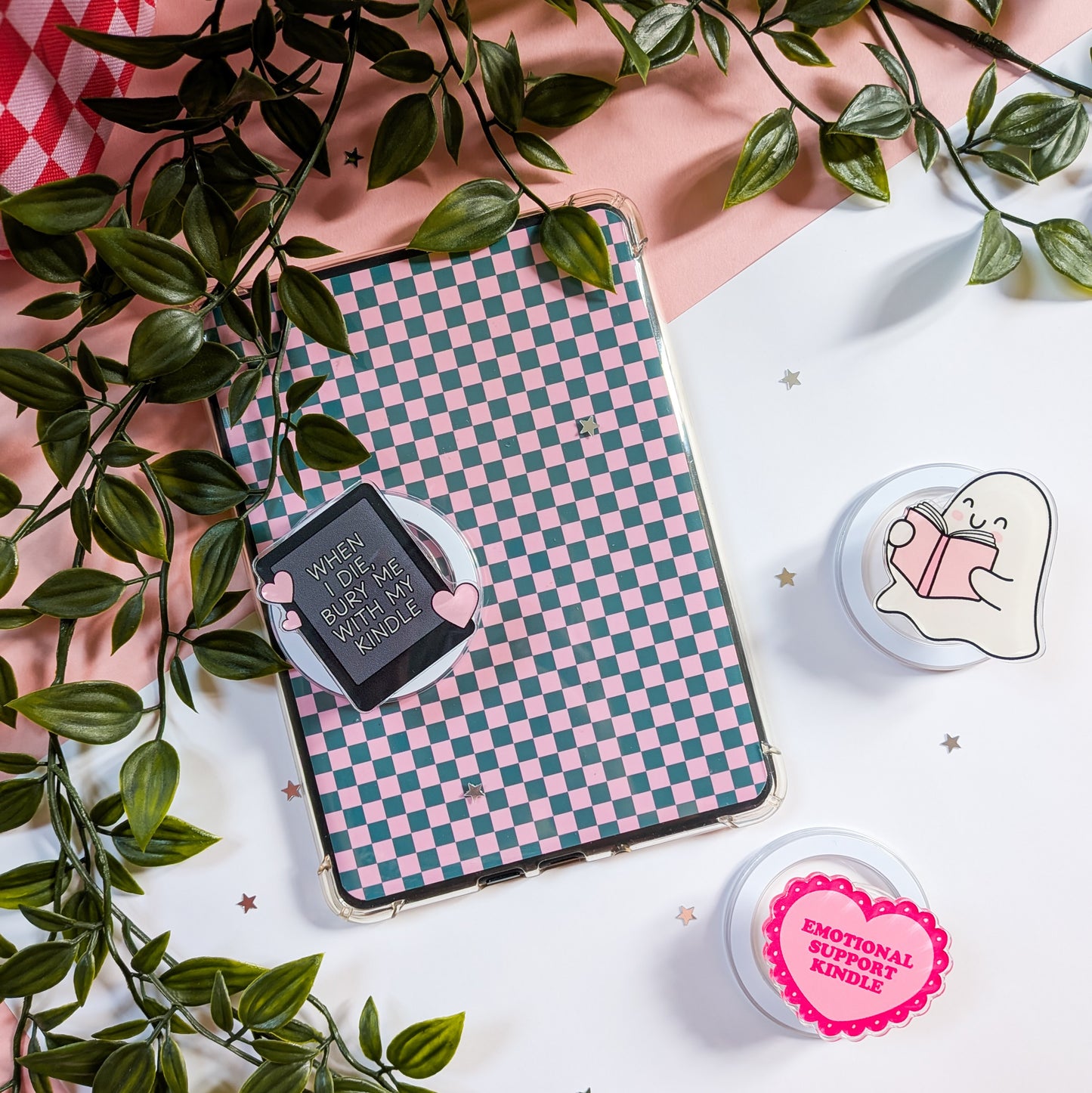 When I Die Bury Me With My Kindle Magnetic Kindle/Phone Grip