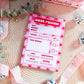 Pink And Red Book Review A6 Notepad