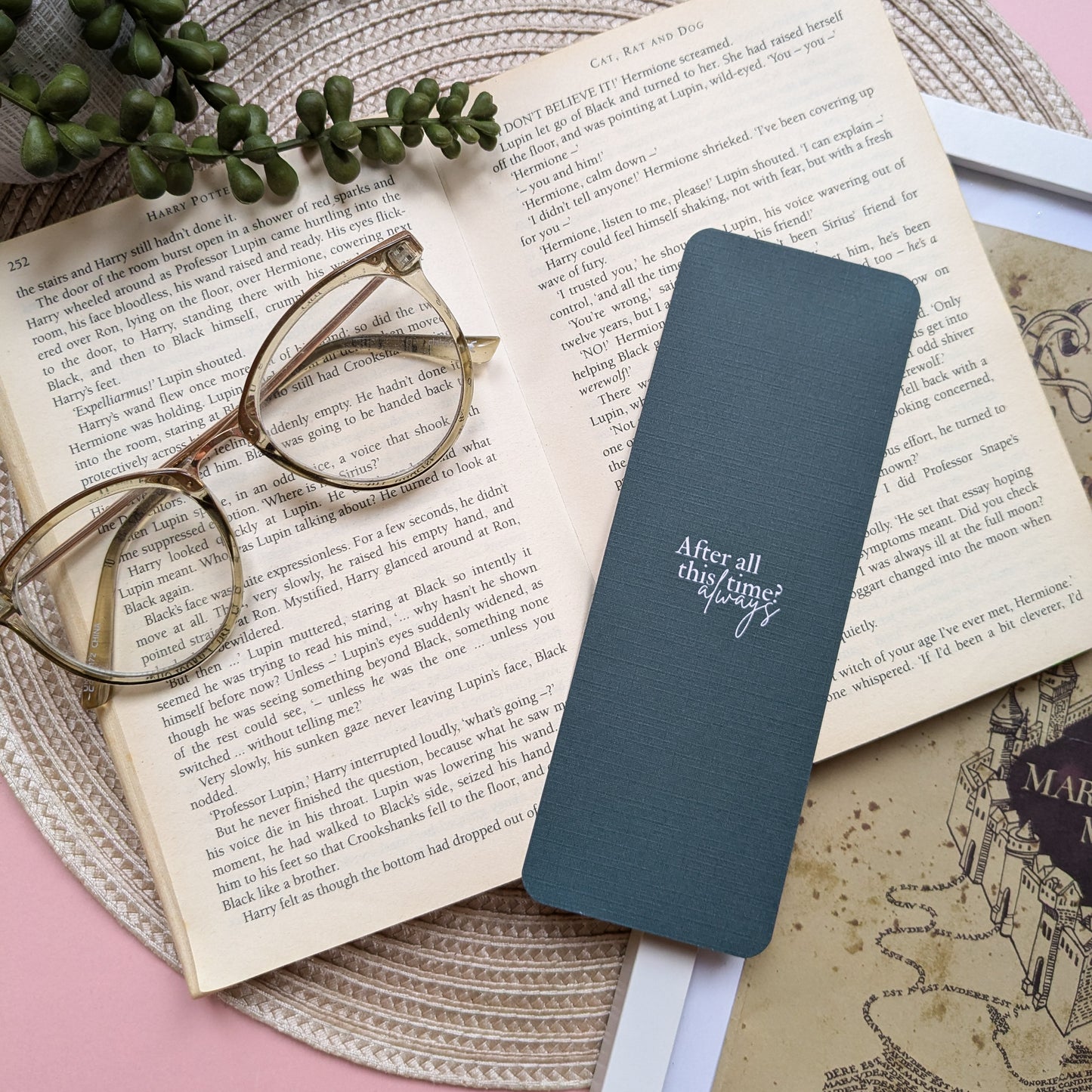 'After All This Time, Always' Linen Card Bookmark