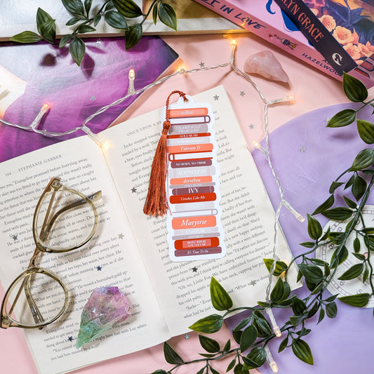 Taylor Swift Evermore Book Stack Bookmark With Tassel
