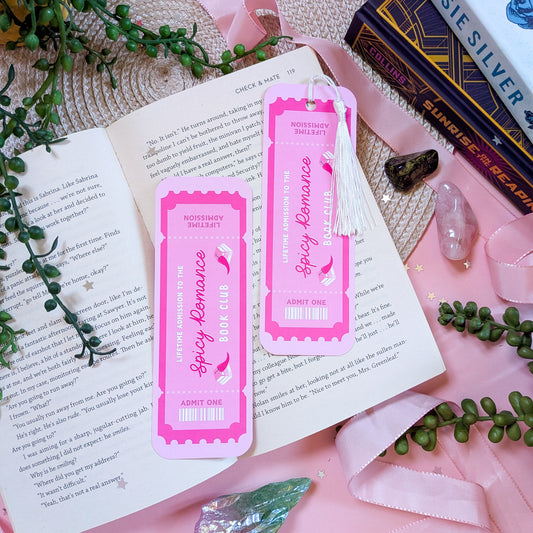 Spicy Romance Book Club Bookmark