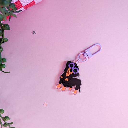 Sausage Dog Acrylic Keychain