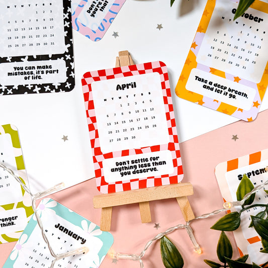 Mini Affirmation 2026 Desk Calendar