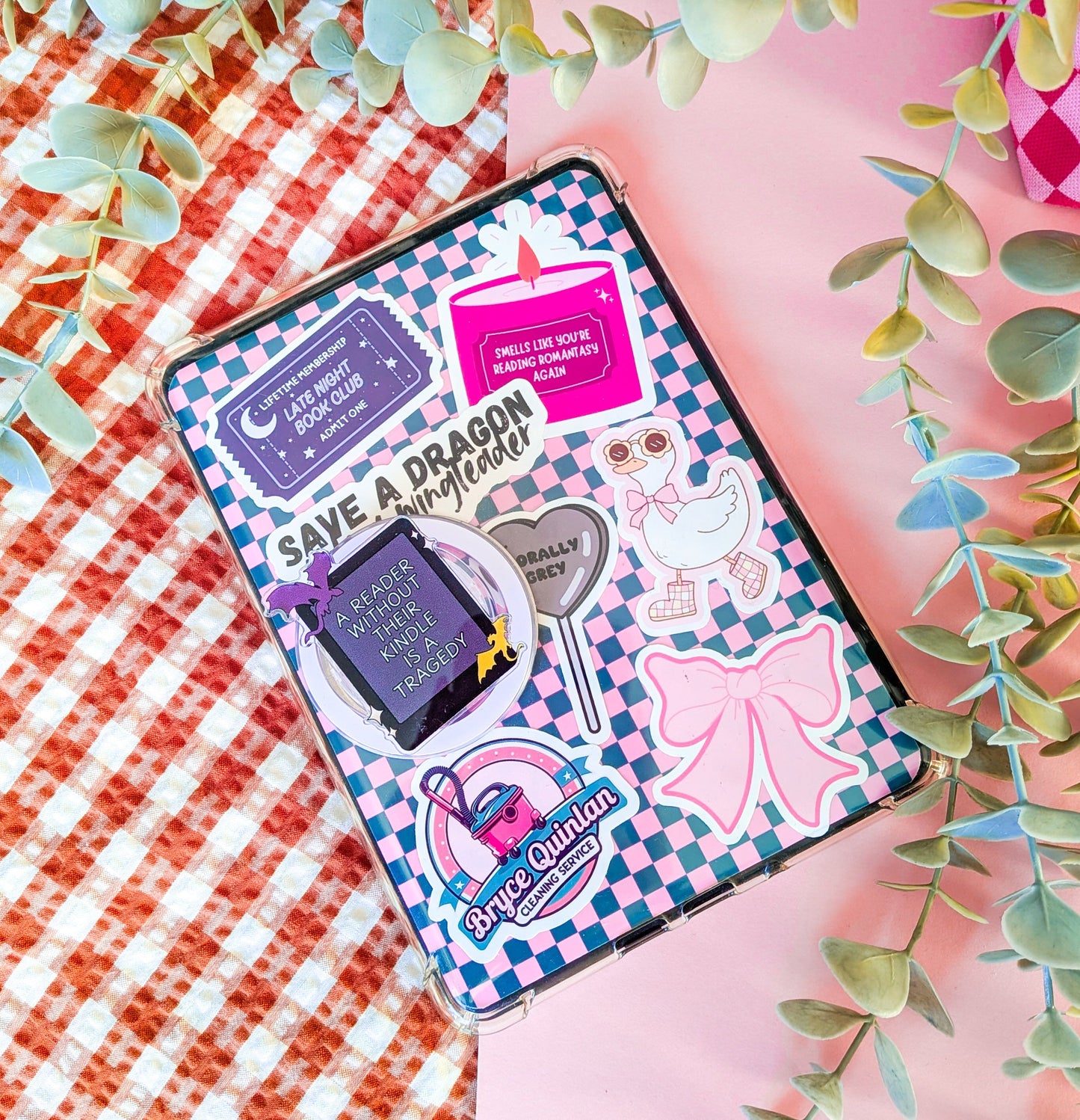 A Reader Without Their Kindle Is A Tragedy Magnetic Kindle/Phone Grip