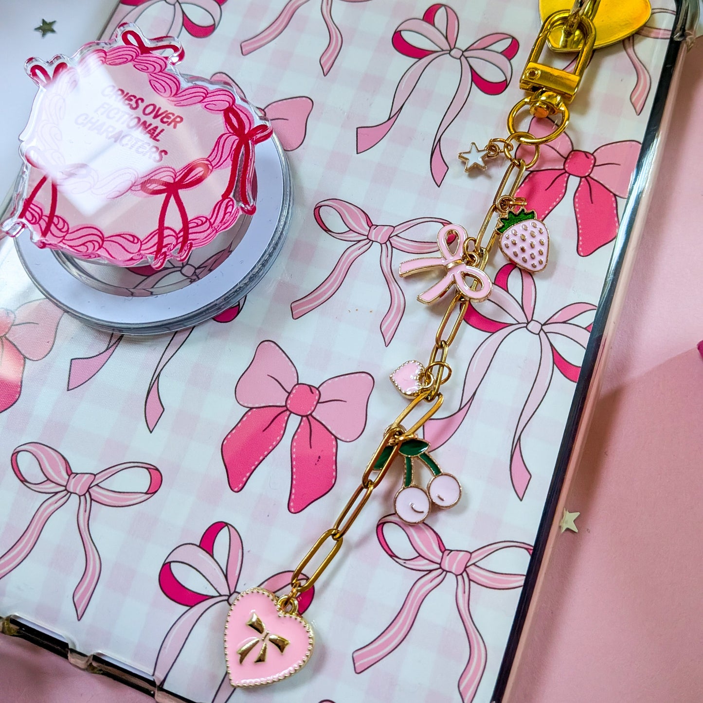 Cute Coquette Kindle Chain Charm