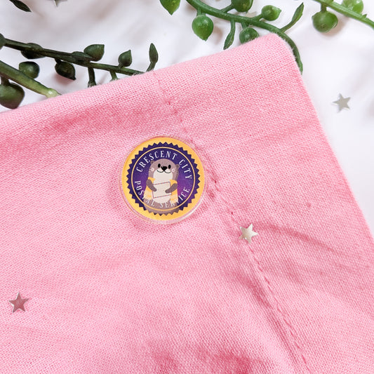 Crescent City Postal Service Acrylic Pin Badge
