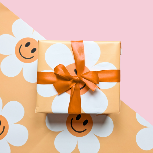 Smiley Flower Gift Wrap