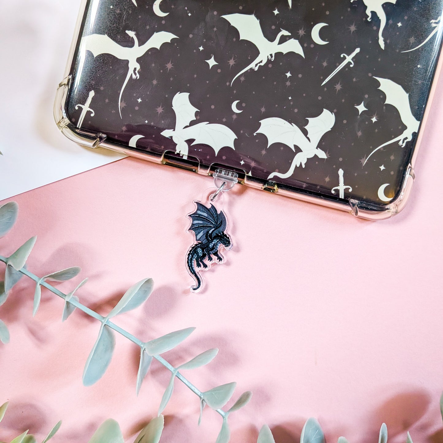 Fantasy Dragon Kindle Charm