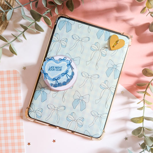 Late Night Book Club Cake Magnetic Kindle/Phone Grip