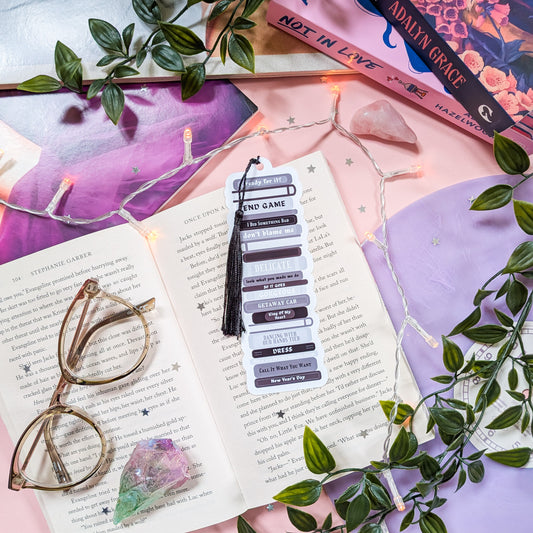 Taylor Swift Reputation Book Stack Bookmark With Tassel
