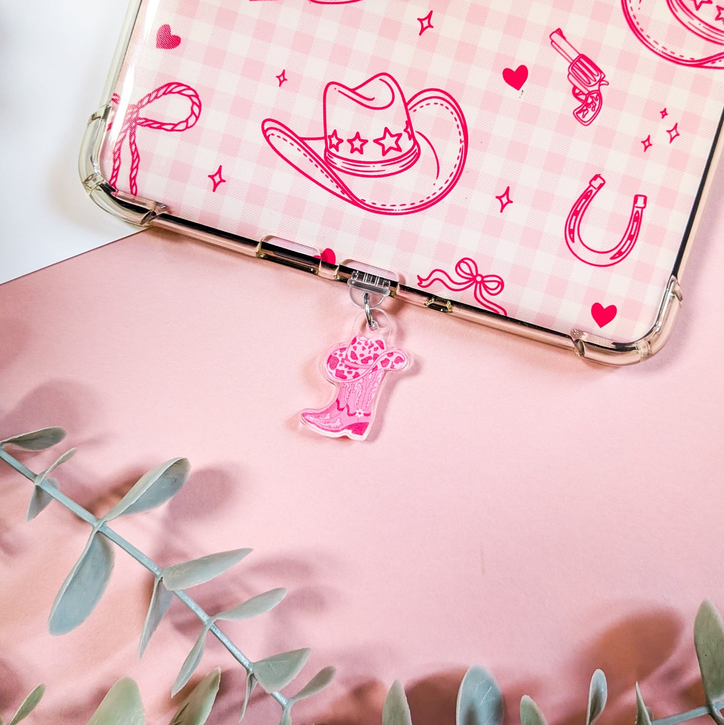 Cowboy Boots And Hat Kindle Charm