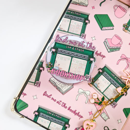 Find Me At The Bookshop Kindle/Phone Grip