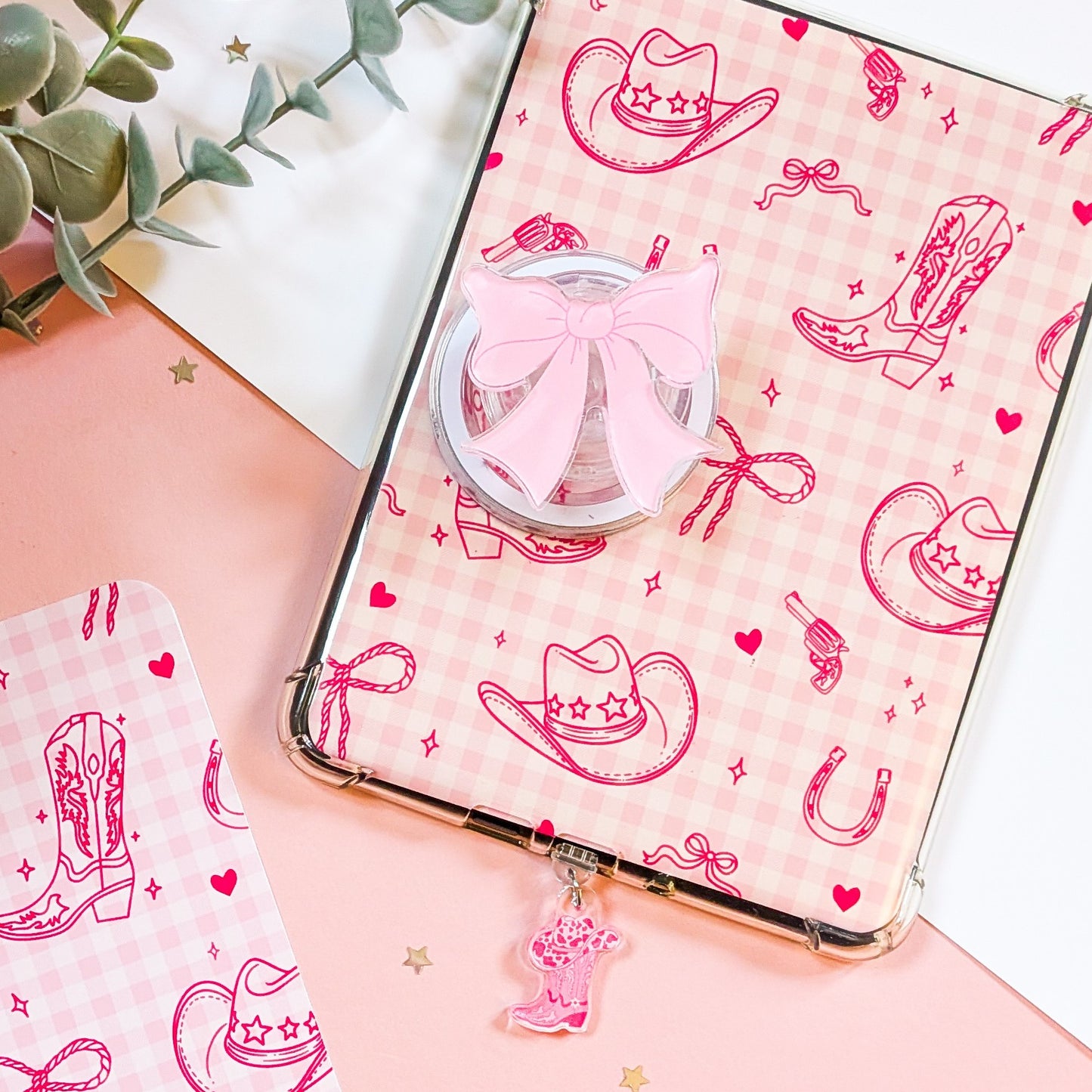 Cowboy Boots And Hat Kindle Charm