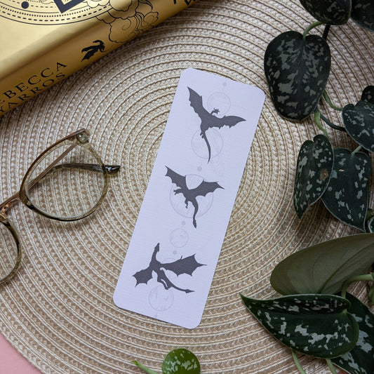 Dragon Linen Card Bookmark