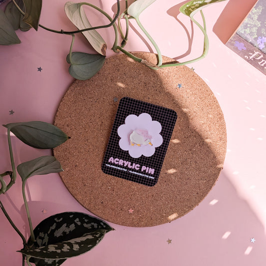 Certified Silly Goose Acrylic Pin Badge