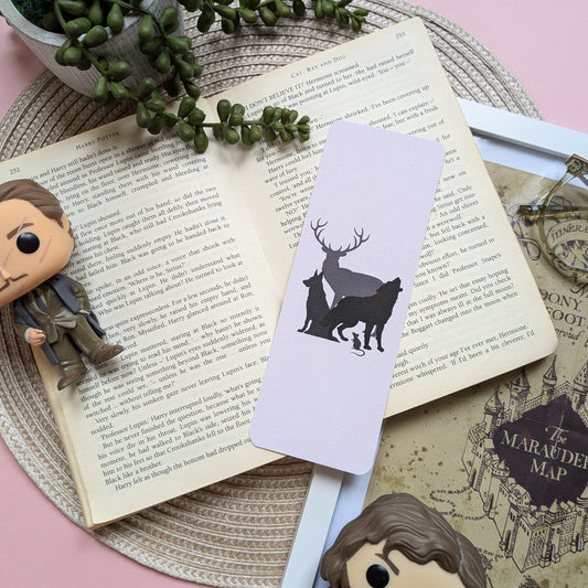 Marauders Animagi Linen Card Bookmark