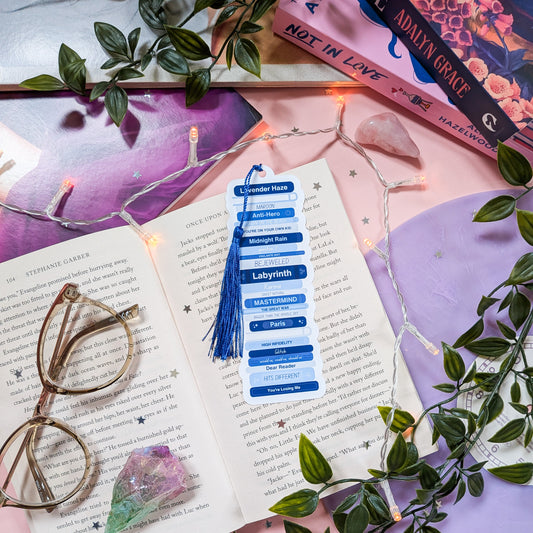 Taylor Swift Midnights Book Stack Bookmark With Tassel