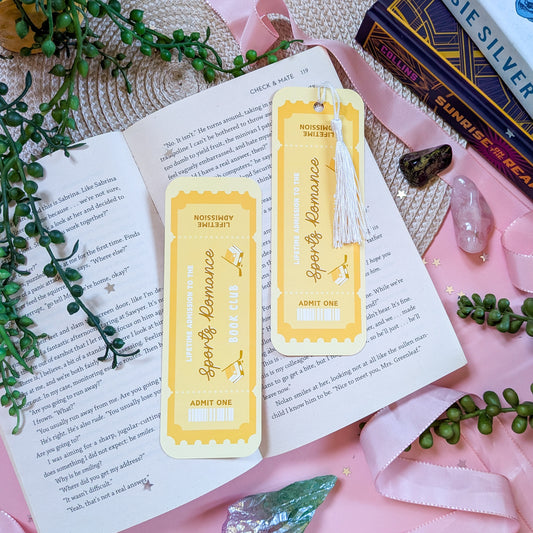Sports Romance Book Club Bookmark