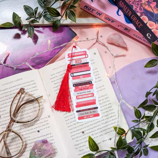 Taylor Swift Red Book Stack Bookmark With Tassel