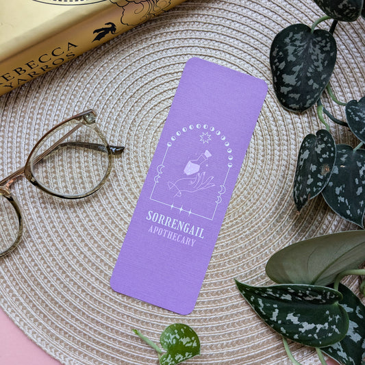 Sorrengail Apothecary Fourth Wing Linen Card Bookmark