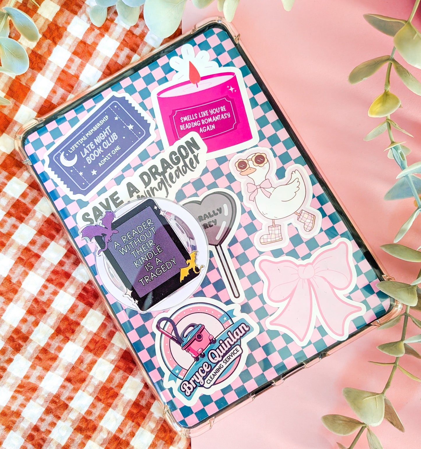 A Reader Without Their Kindle Is A Tragedy Magnetic Kindle/Phone Grip