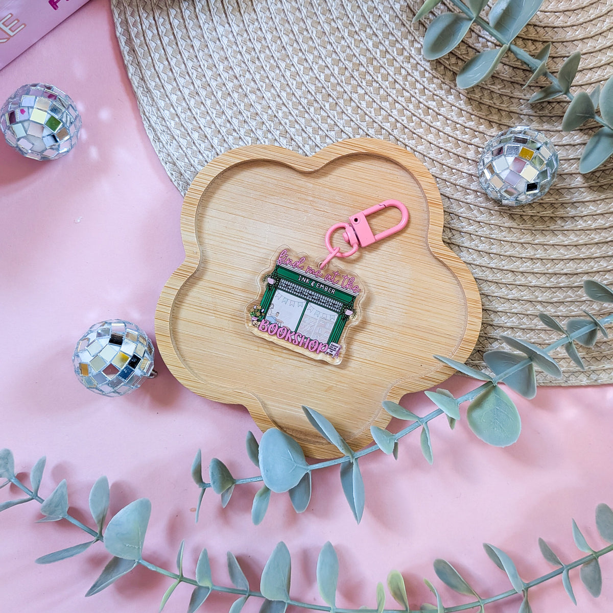 Find Me At The Bookshop Acrylic Keychain