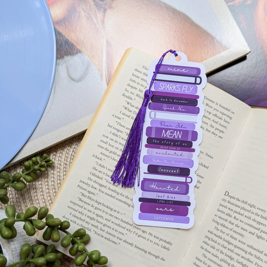 Taylor Swift Speak Now Book Stack Bookmark With Tassel