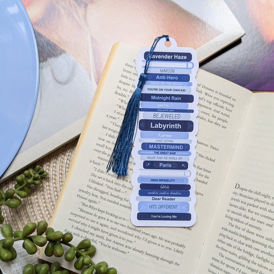 Taylor Swift Midnights Book Stack Bookmark With Tassel