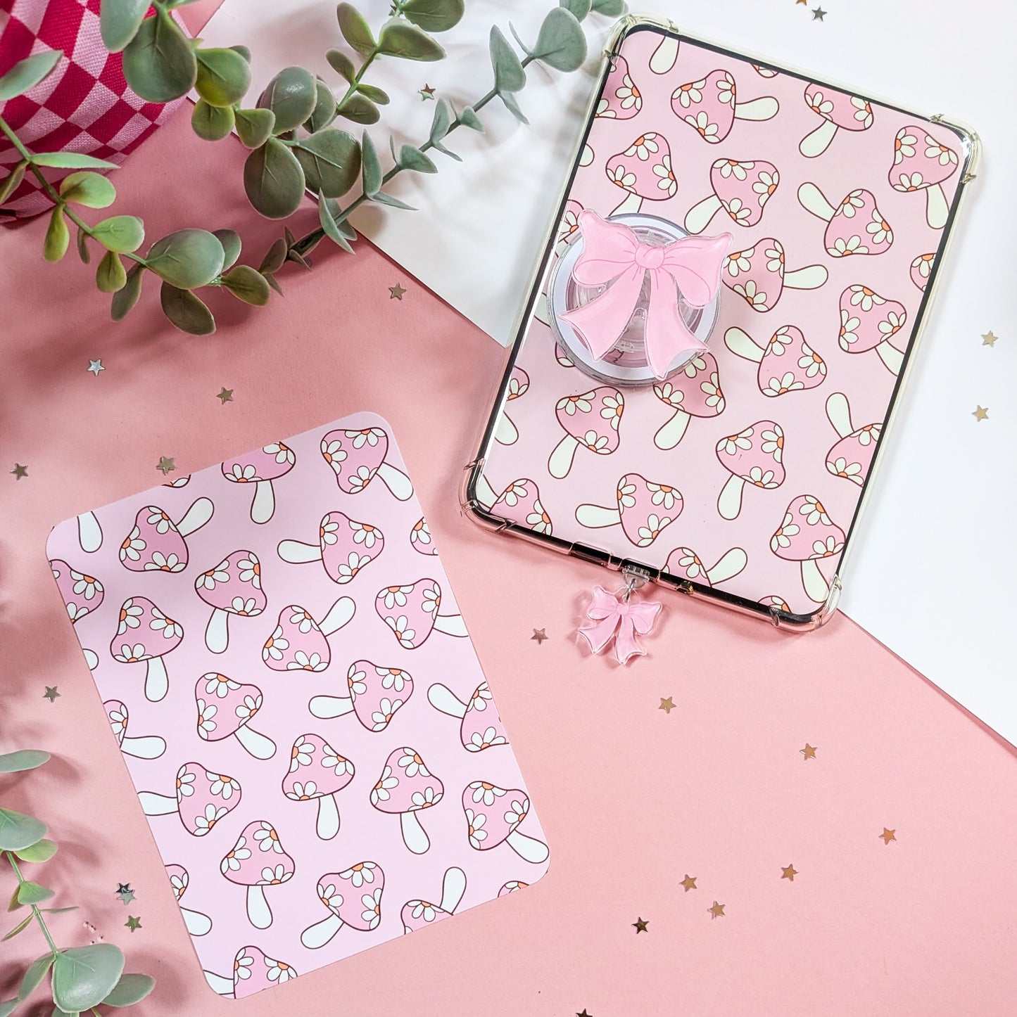 Pink Mushroom Kindle Insert