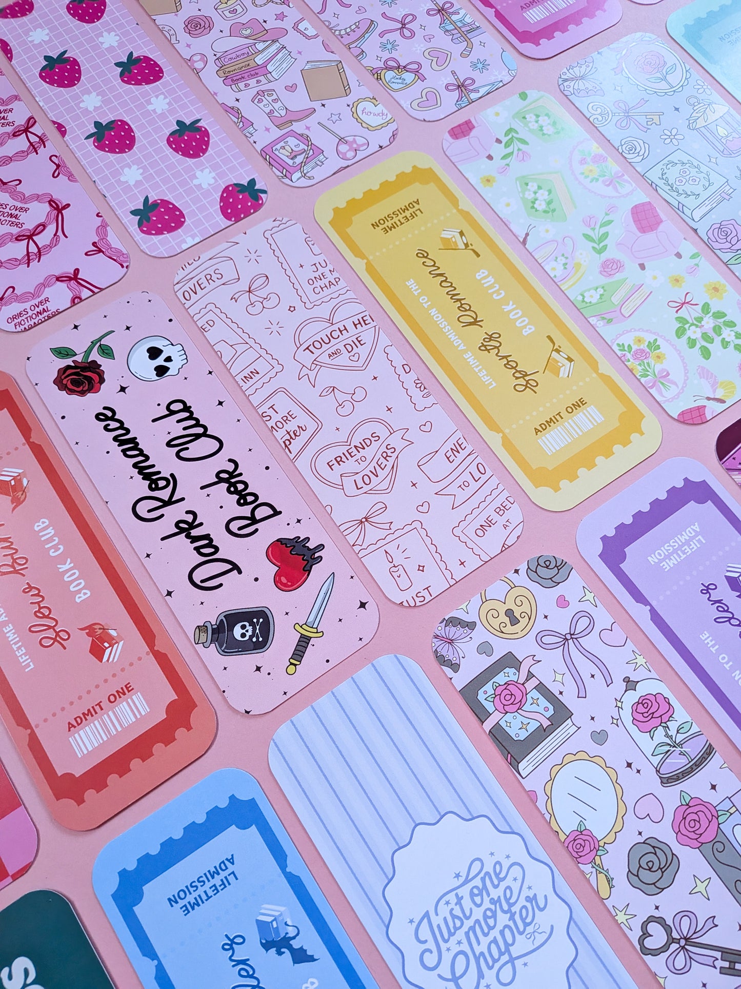 Romance Line Art Bookmark
