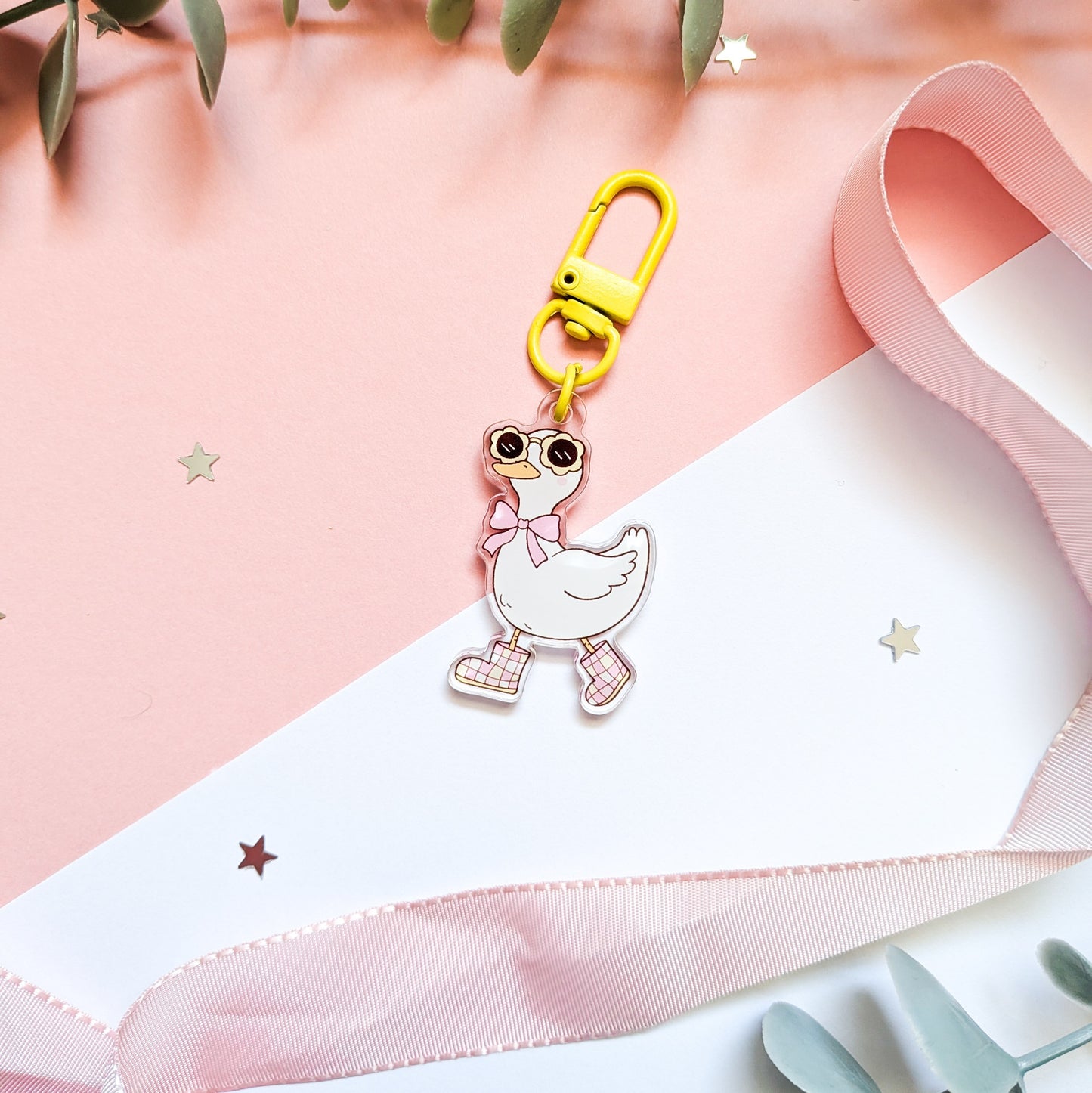Groovy Goose Acrylic Keychain