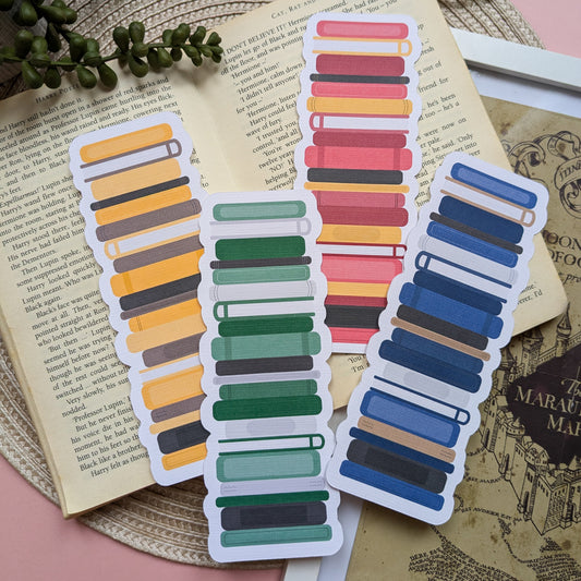 Magical House Colours Linen Card Bookmark