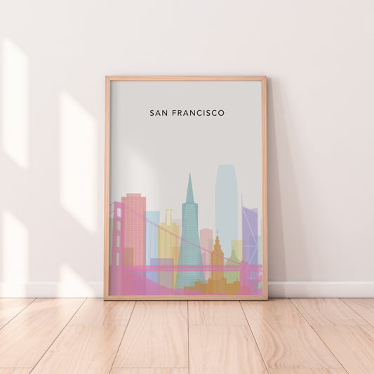 Minimalist San Francisco Travel Print